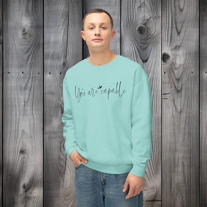 Capable & Hopeful Unisex Lightweight Crewneck Sweatshirt - EternalAscension