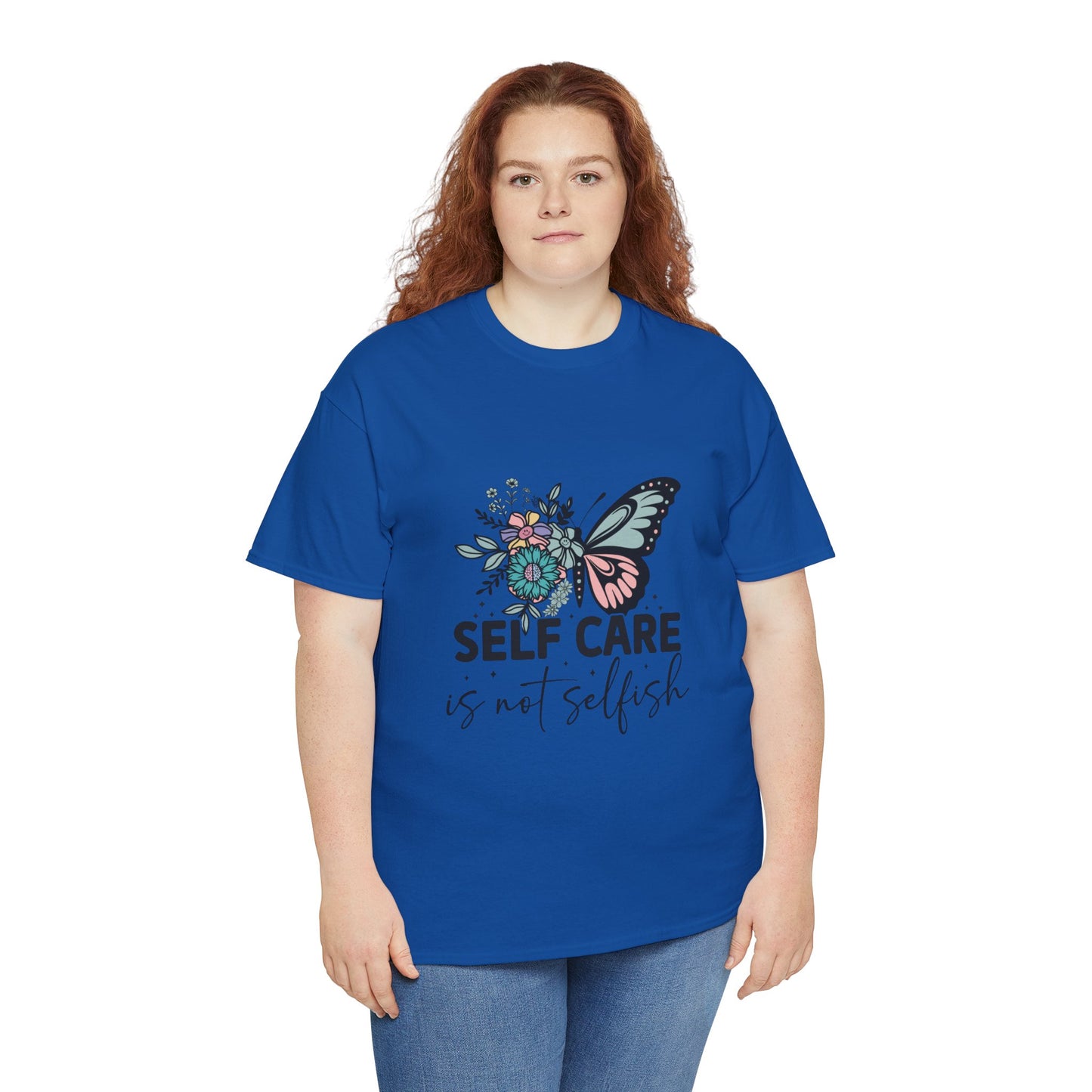 Self Care is Not Selfish Unisex Heavy Cotton Tee