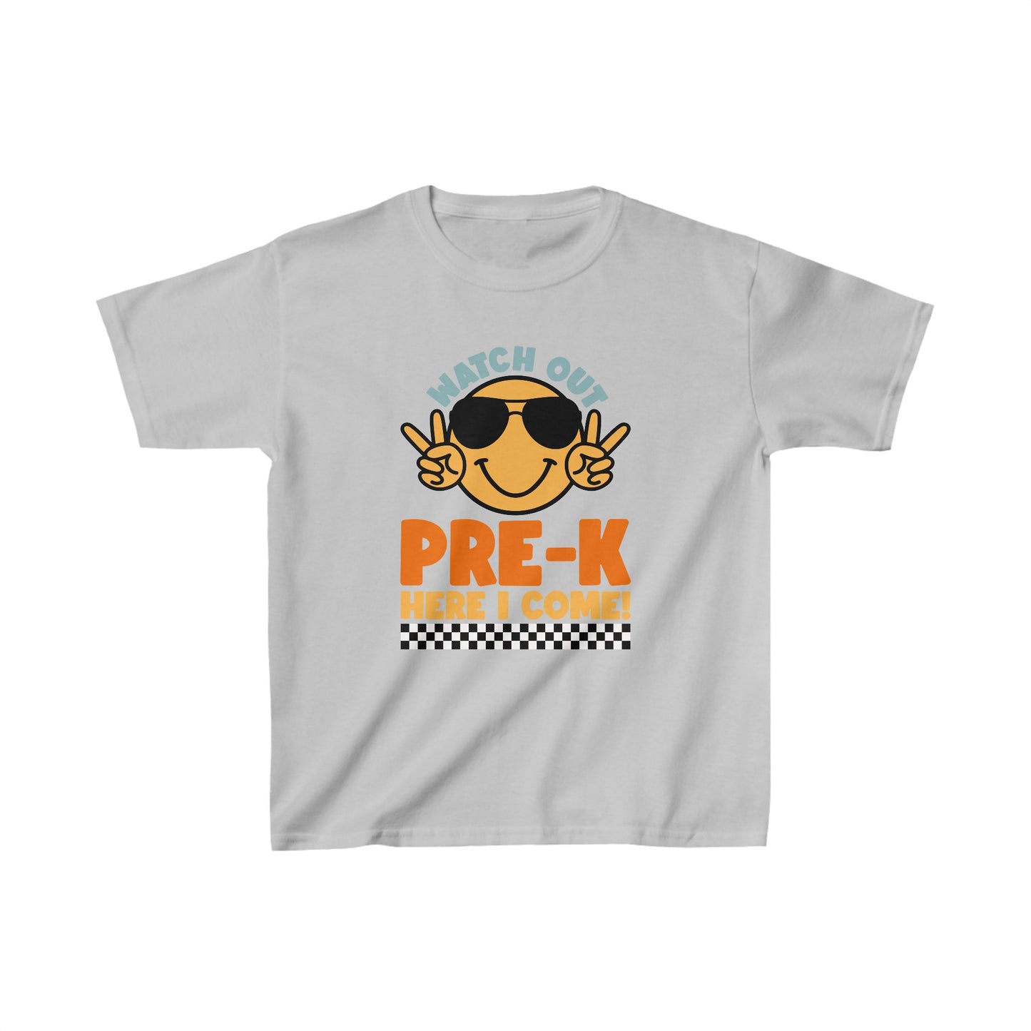“WATCH OUT PRE-K HERE I COME!” Kids Heavy Cotton™ Tee