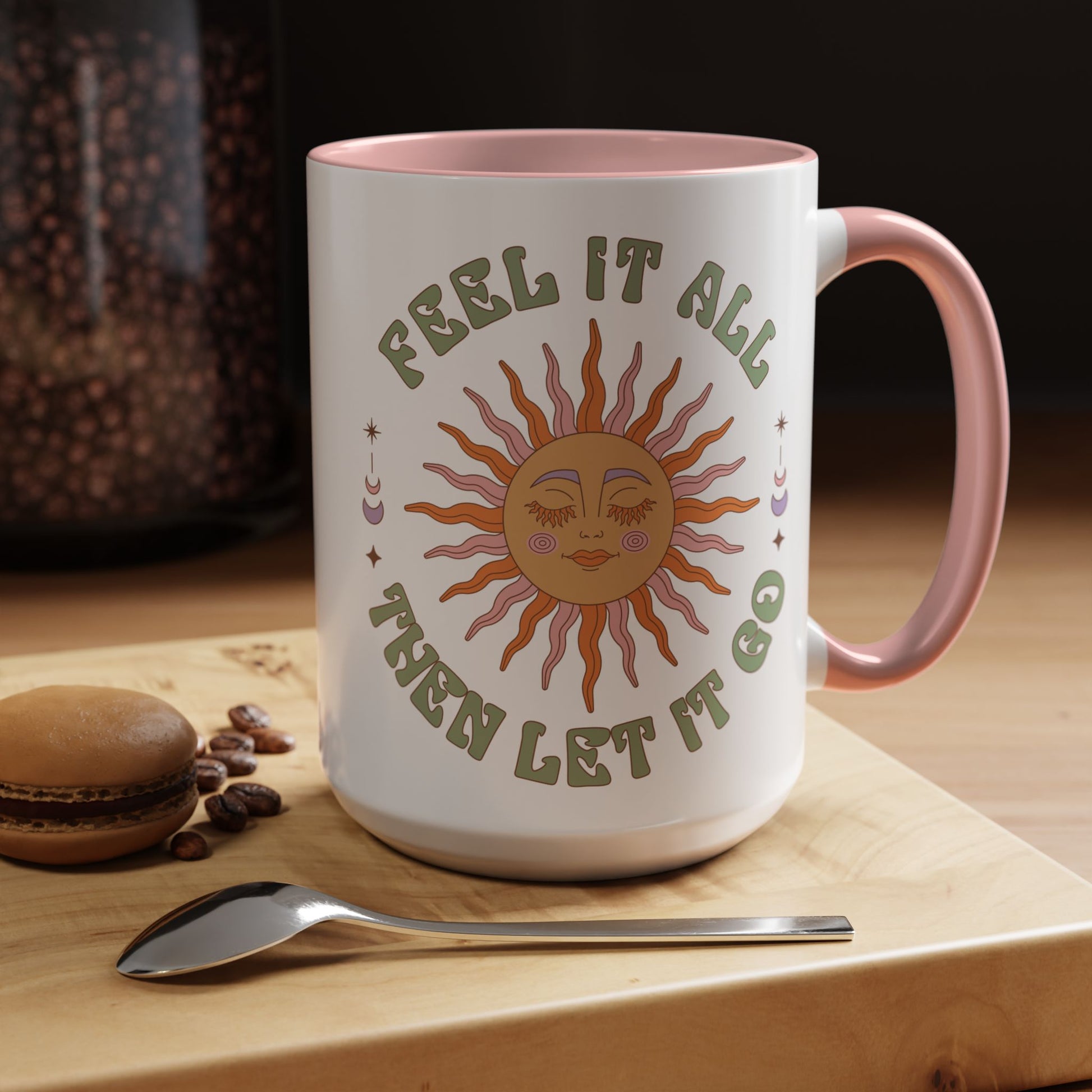 Feel It All Then Let It Go - Accent Coffee Mug (11, 15oz) - EternalAscension