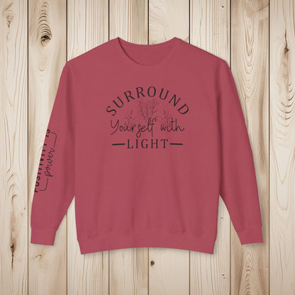 Embrace the Light Unisex Lightweight Crewneck Sweatshirt - EternalAscension