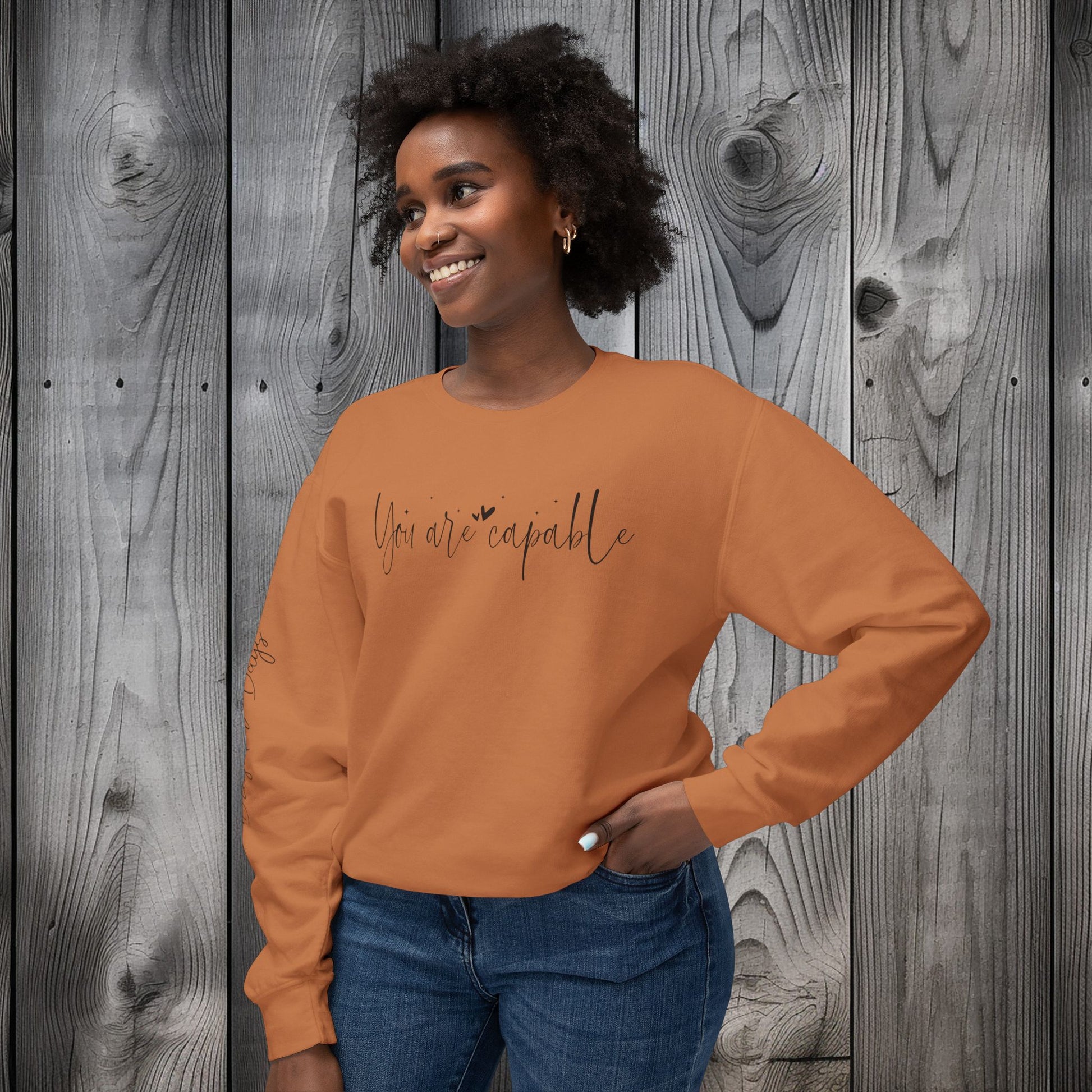 Capable & Hopeful Unisex Lightweight Crewneck Sweatshirt - EternalAscension