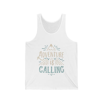 “Adventure is Calling” Unisex Jersey Tank Top - EternalAscension