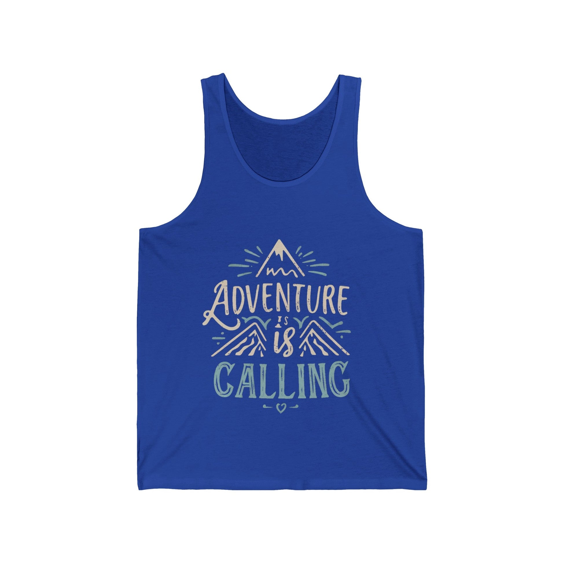 “Adventure is Calling” Unisex Jersey Tank Top - EternalAscension
