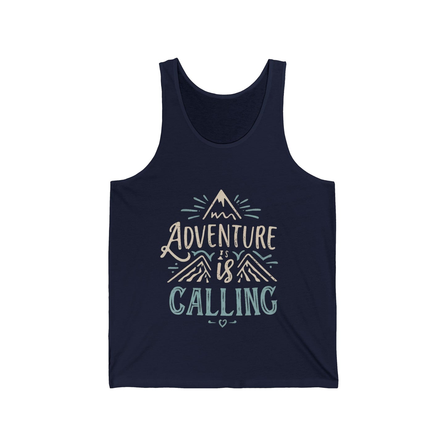 “Adventure is Calling” Unisex Jersey Tank Top - EternalAscension