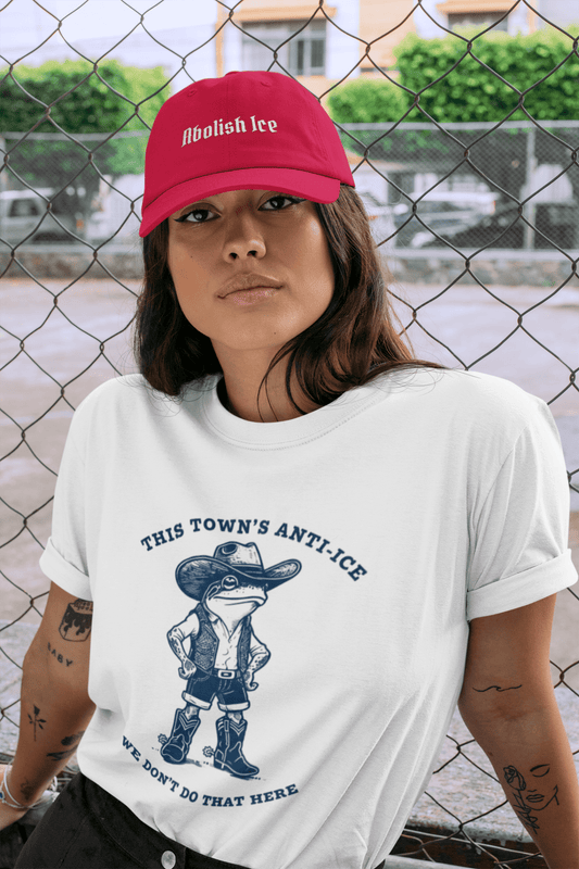 Anti - ICE Frog Cowboy T-Shirt | Vintage Western Statement Tee - EternalAscension