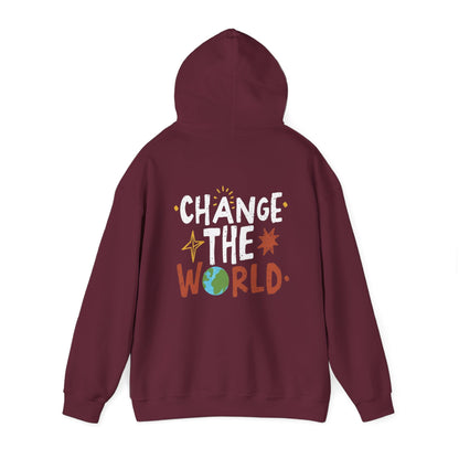 Be KIND Always and CHANGE the World! Unisex Heavy Blend™ Hooded Sweatshirt - EternalAscension