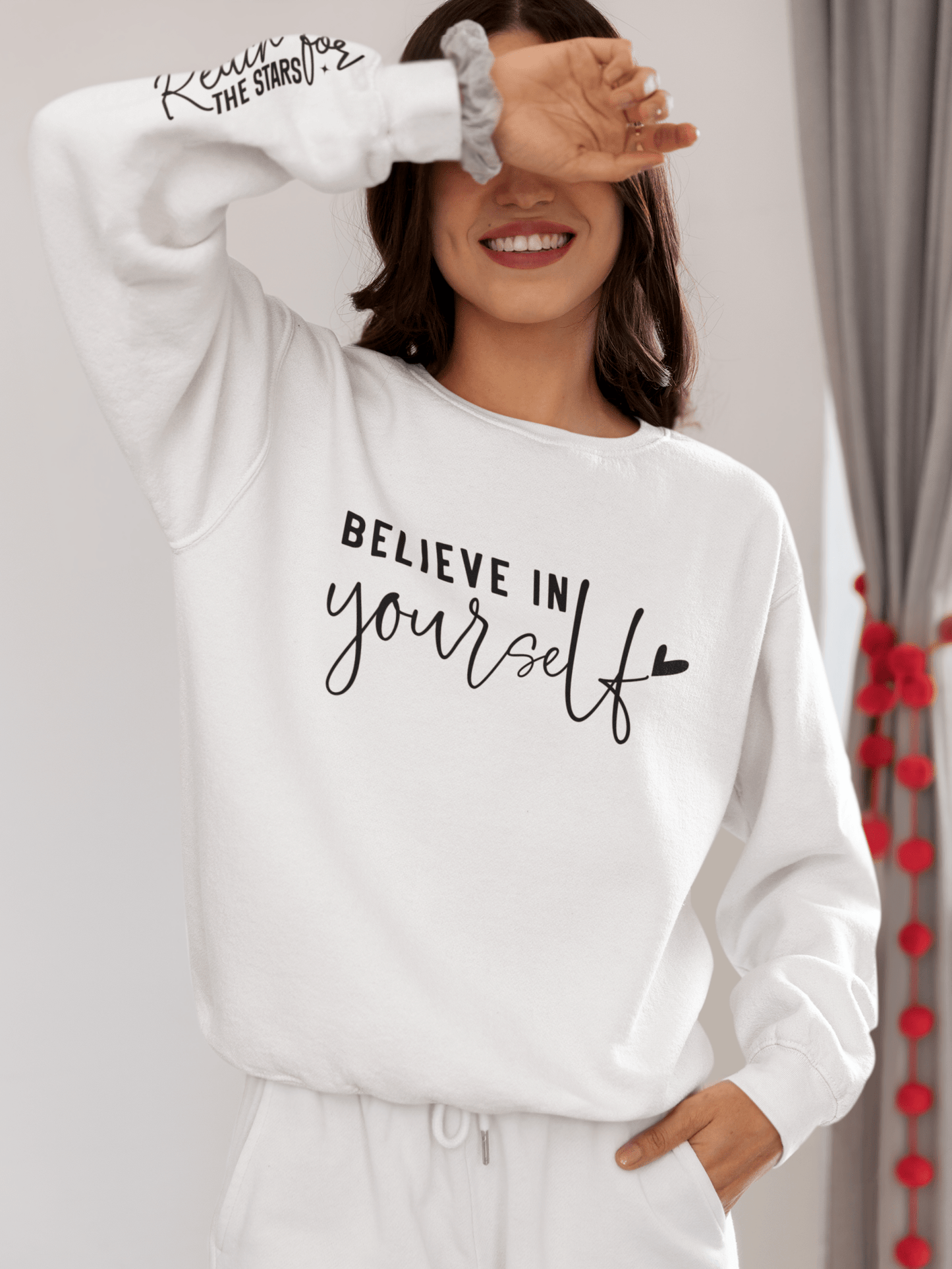 Believe in Yourself Unisex Lightweight Crewneck Sweatshirt - EternalAscension
