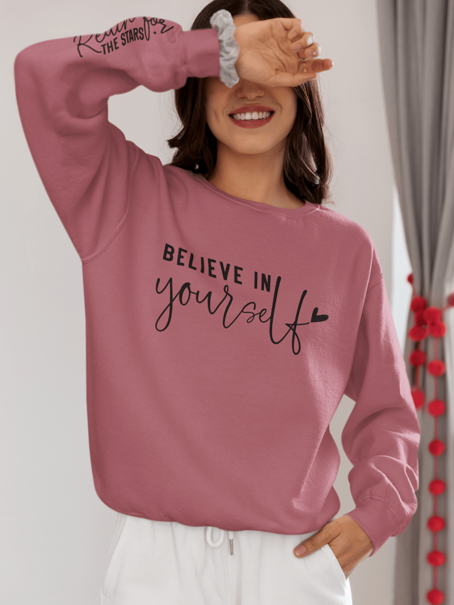 Believe in Yourself Unisex Lightweight Crewneck Sweatshirt - EternalAscension