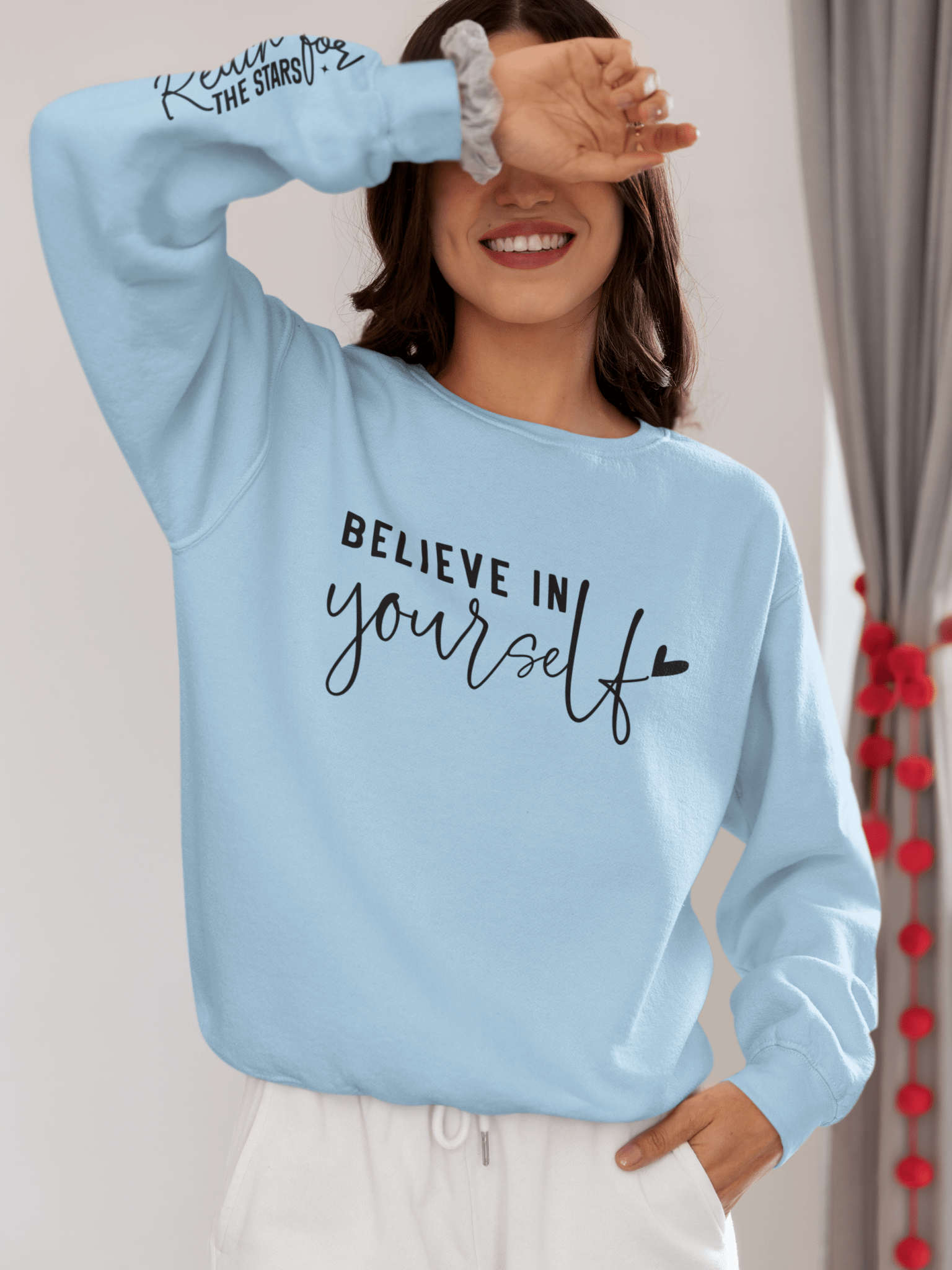 Believe in Yourself Unisex Lightweight Crewneck Sweatshirt - EternalAscension