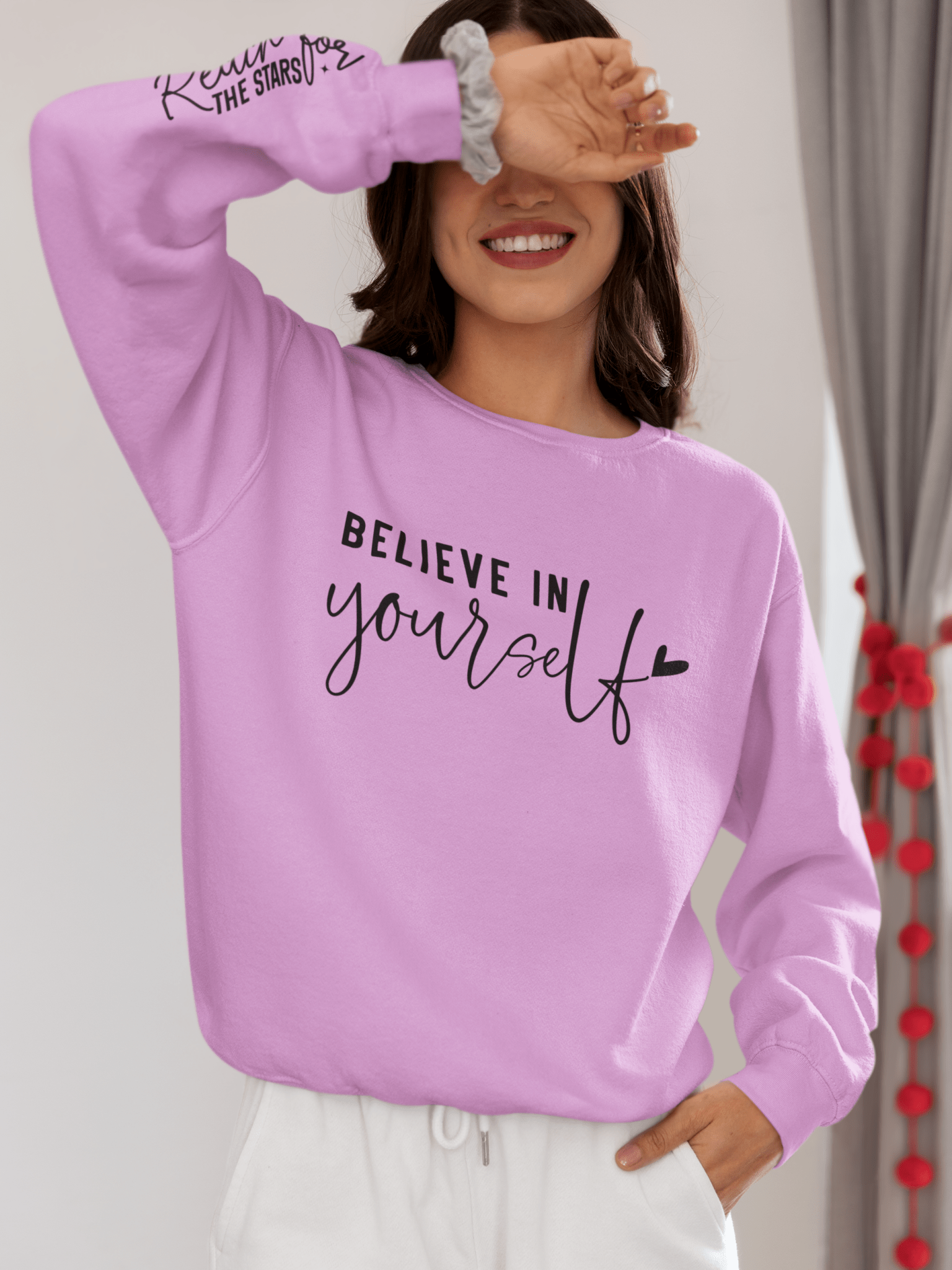 Believe in Yourself Unisex Lightweight Crewneck Sweatshirt - EternalAscension
