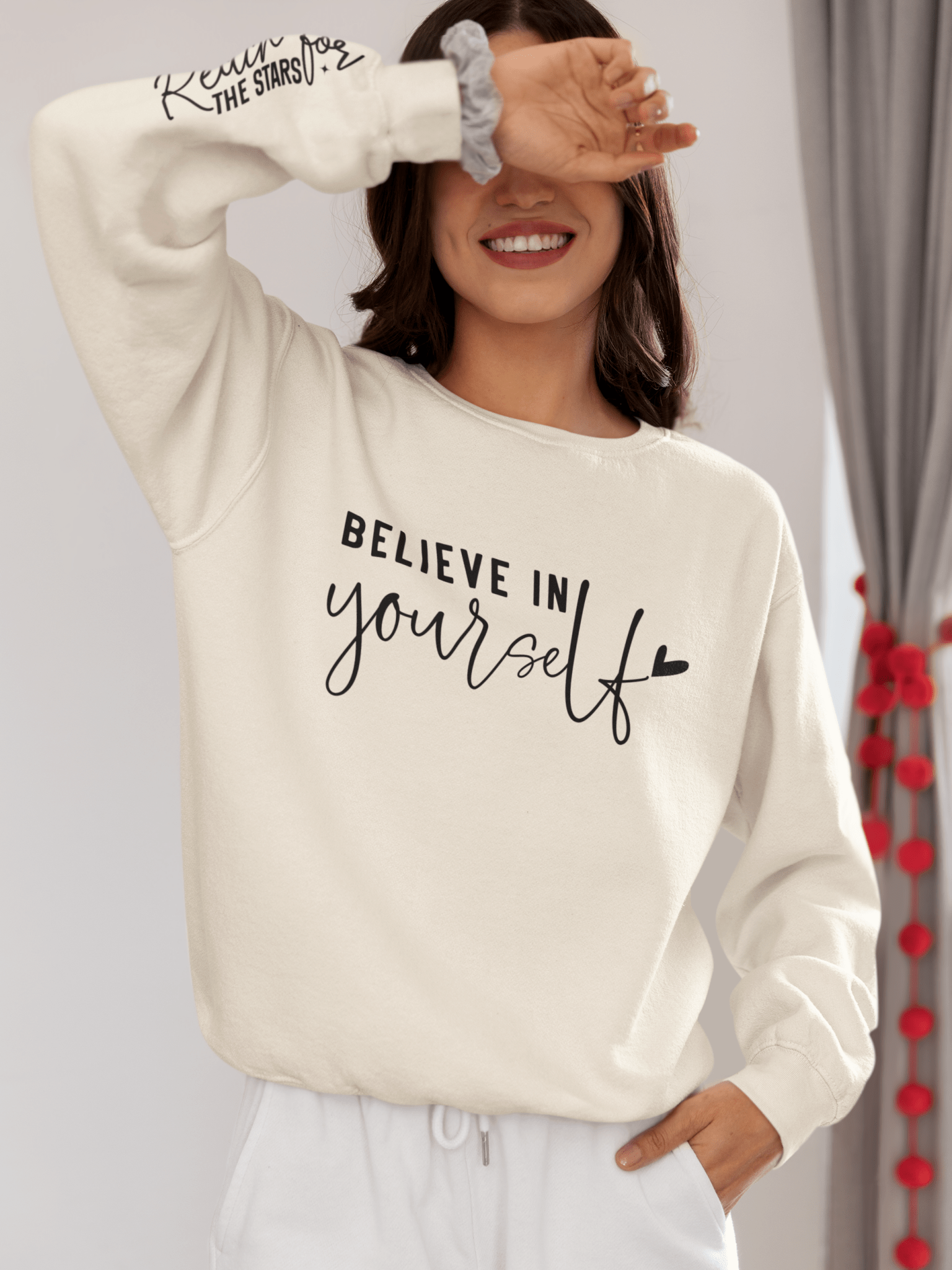 Believe in Yourself Unisex Lightweight Crewneck Sweatshirt - EternalAscension