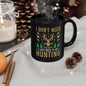 Black Mug - Hunting Therapy Mug: Deer Silhouette, Outdoor Vibe Cup, Gift for Hunters, Earthy Tone Coffee Mug, 11oz 15oz, Microwave - EternalAscension