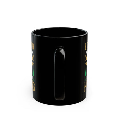 Black Mug - Hunting Therapy Mug: Deer Silhouette, Outdoor Vibe Cup, Gift for Hunters, Earthy Tone Coffee Mug, 11oz 15oz, Microwave - EternalAscension
