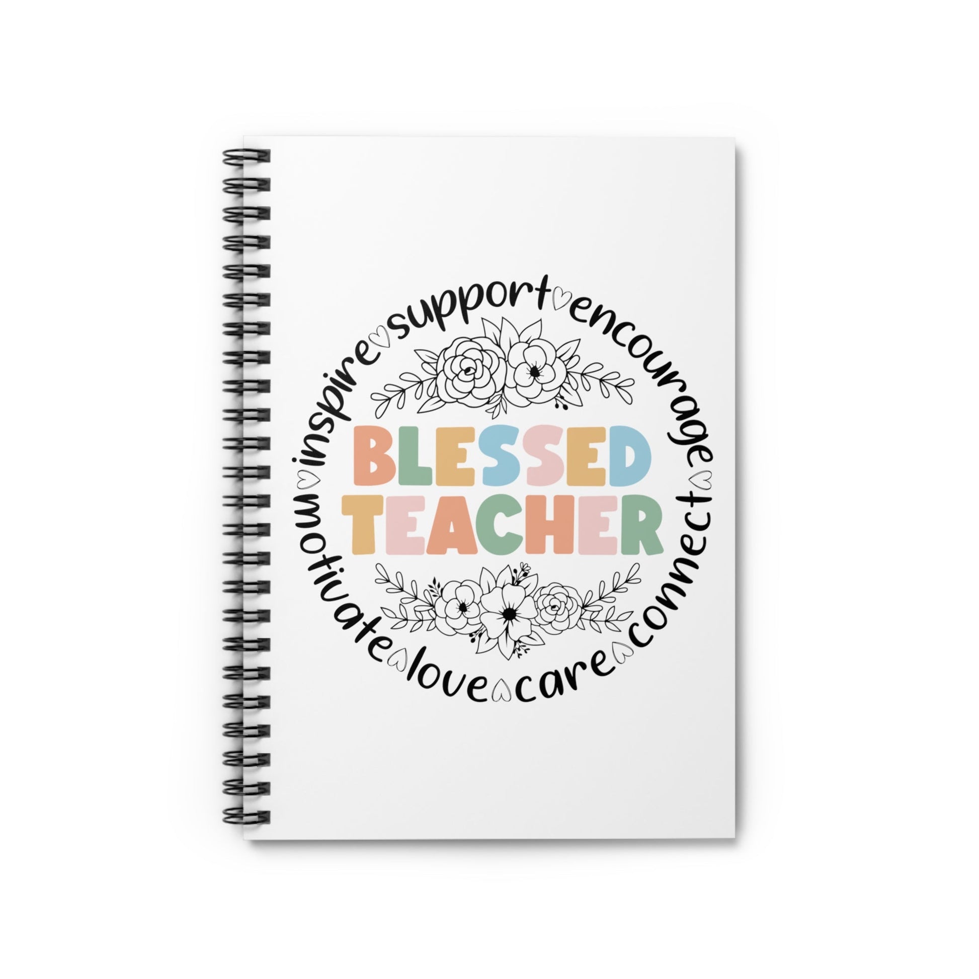 Blessed Teacher Spiral Notebook - Ruled Line - EternalAscension