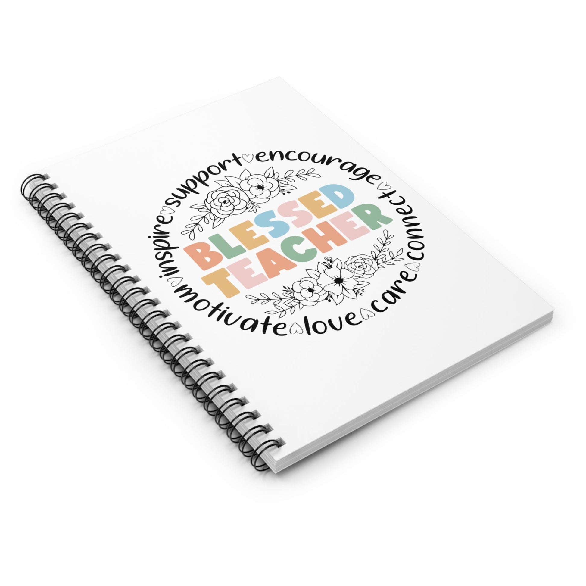 Blessed Teacher Spiral Notebook - Ruled Line - EternalAscension