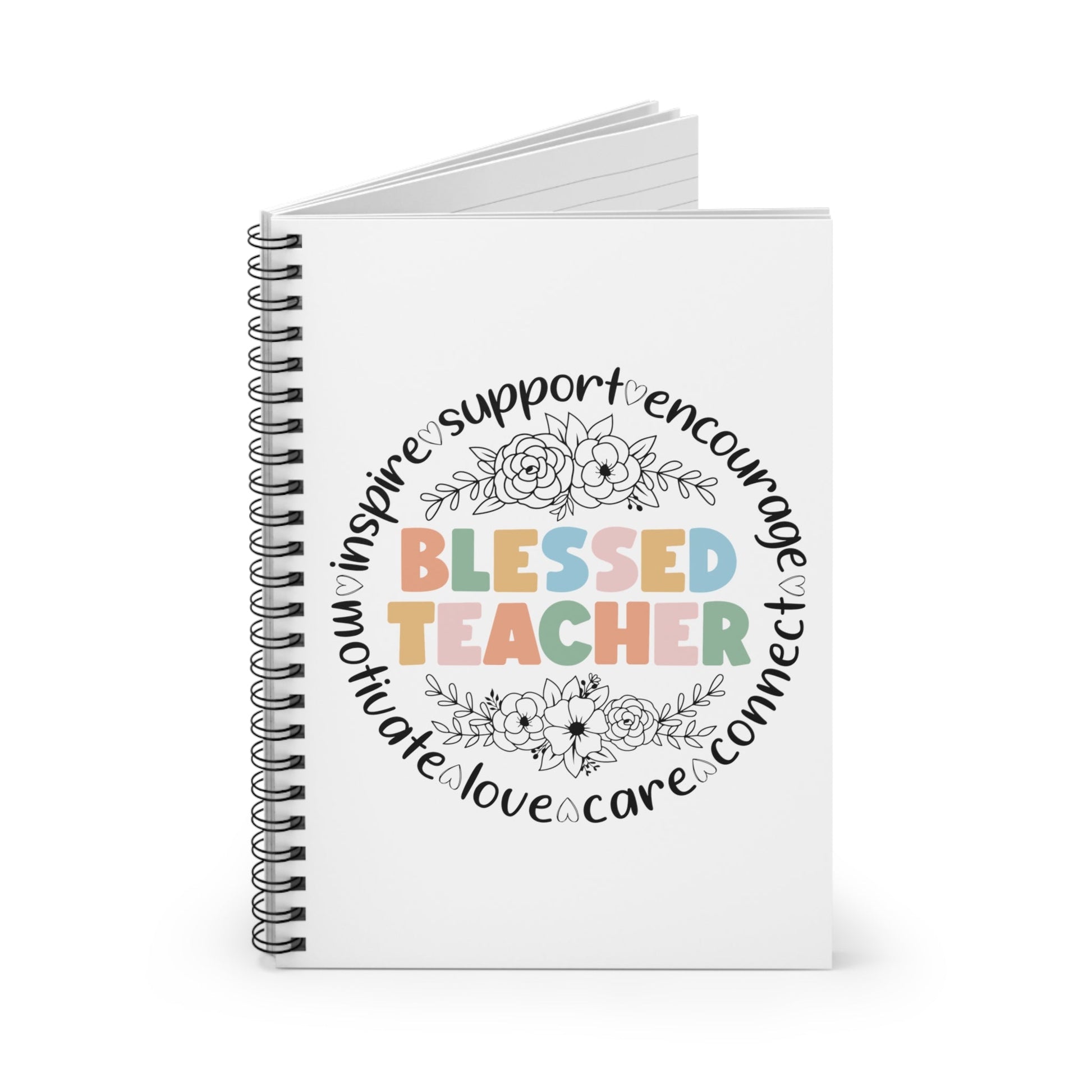 Blessed Teacher Spiral Notebook - Ruled Line - EternalAscension