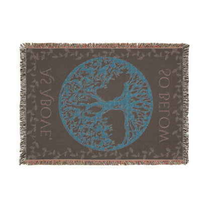 Bohemian Tree of Life Woven Blanket, - EternalAscension