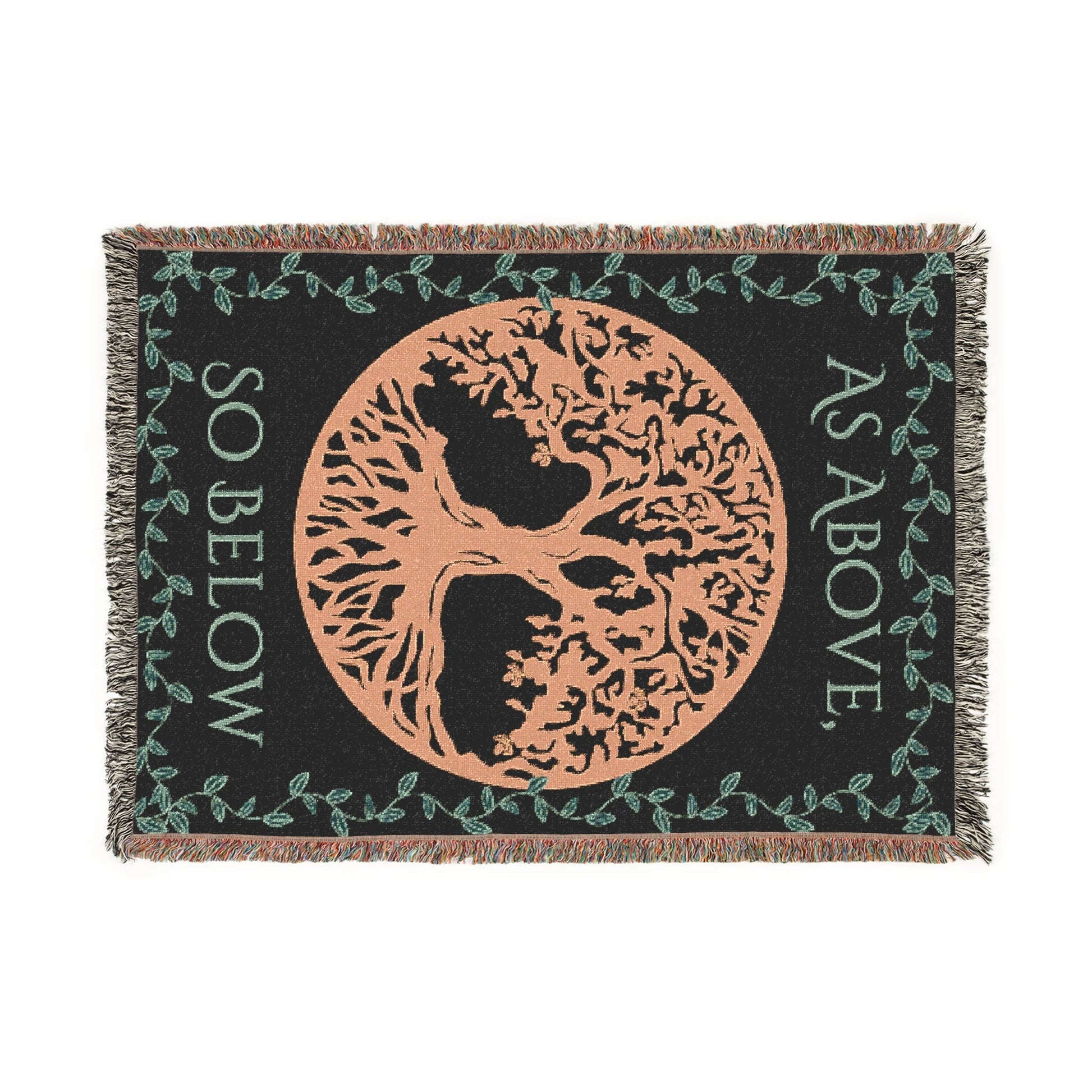 Bohemian Tree of Life Woven Blanket, - EternalAscension