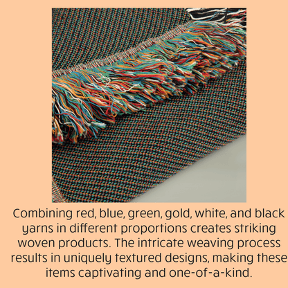 Bohemian Tree of Life Woven Blanket, - EternalAscension