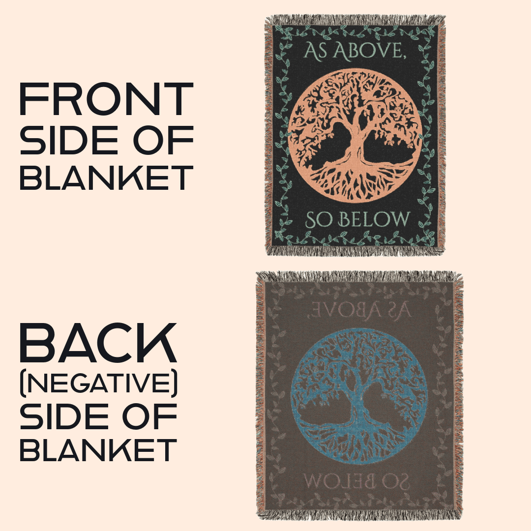 Bohemian Tree of Life Woven Blanket, - EternalAscension