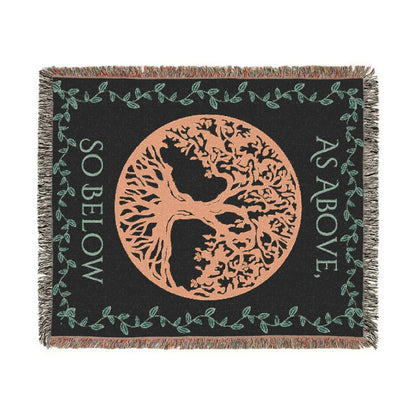 Bohemian Tree of Life Woven Blanket, - EternalAscension