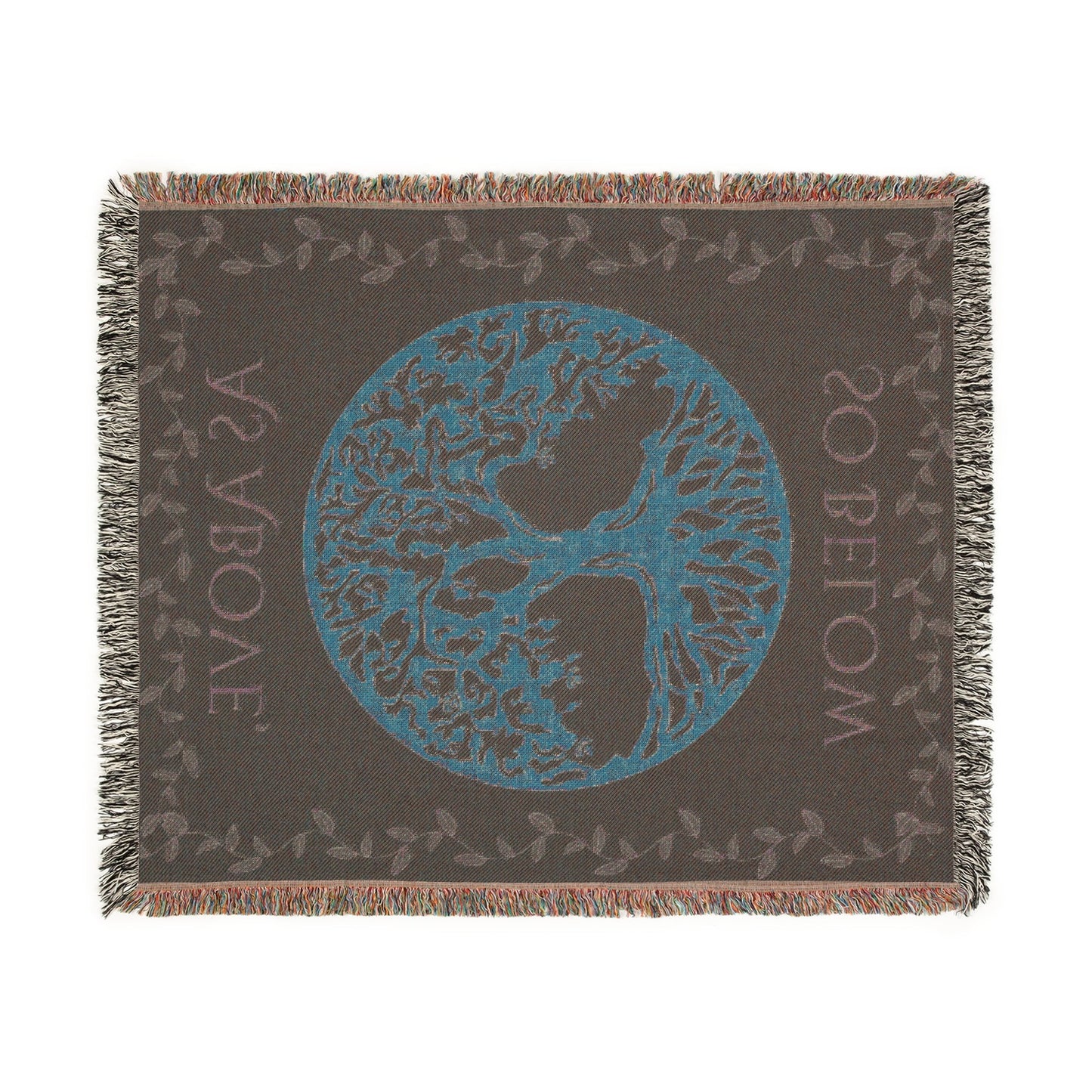 Bohemian Tree of Life Woven Blanket, - EternalAscension