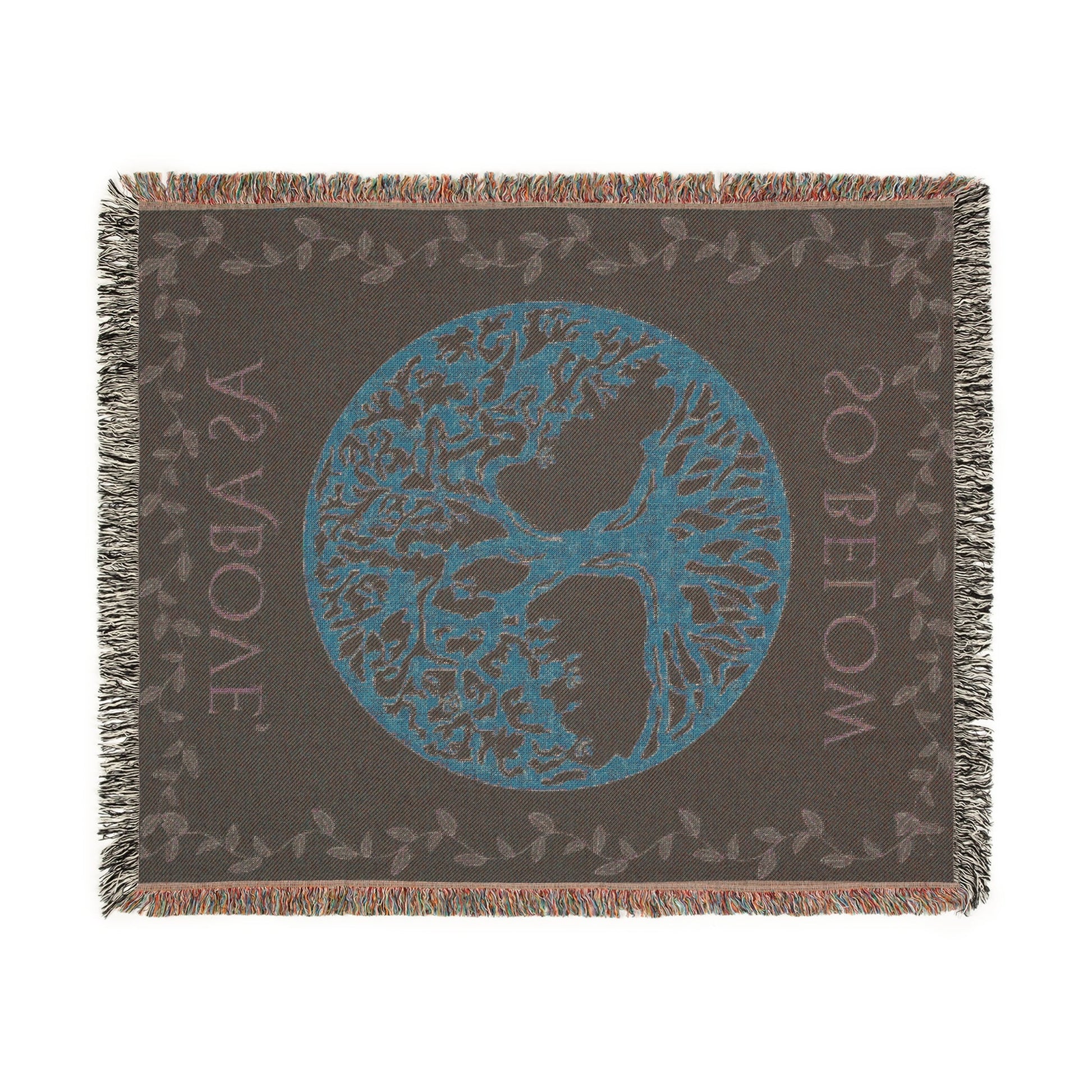 Bohemian Tree of Life Woven Blanket, - EternalAscension