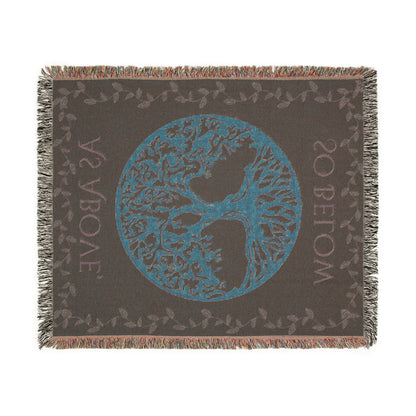 Bohemian Tree of Life Woven Blanket, - EternalAscension