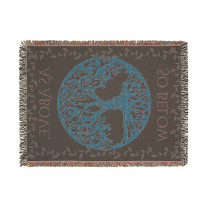 Bohemian Tree of Life Woven Blanket, - EternalAscension