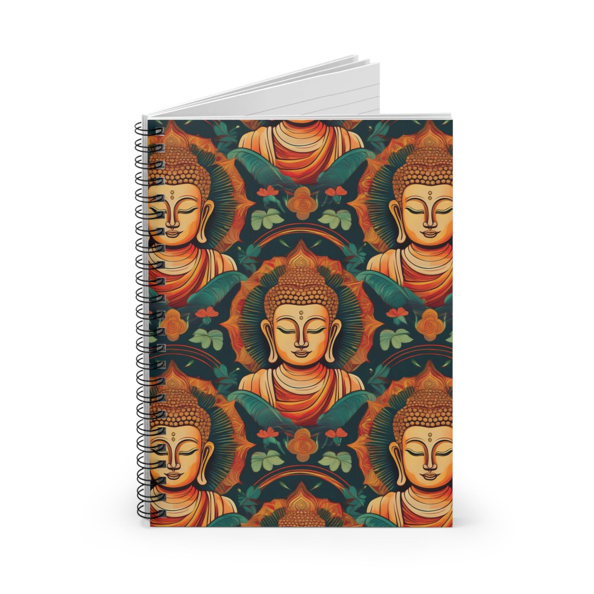 Buddha Spiral Notebook for Writing, Drawing, or Journaling - Ruled Line - EternalAscension