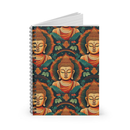 Buddha Spiral Notebook for Writing, Drawing, or Journaling - Ruled Line - EternalAscension