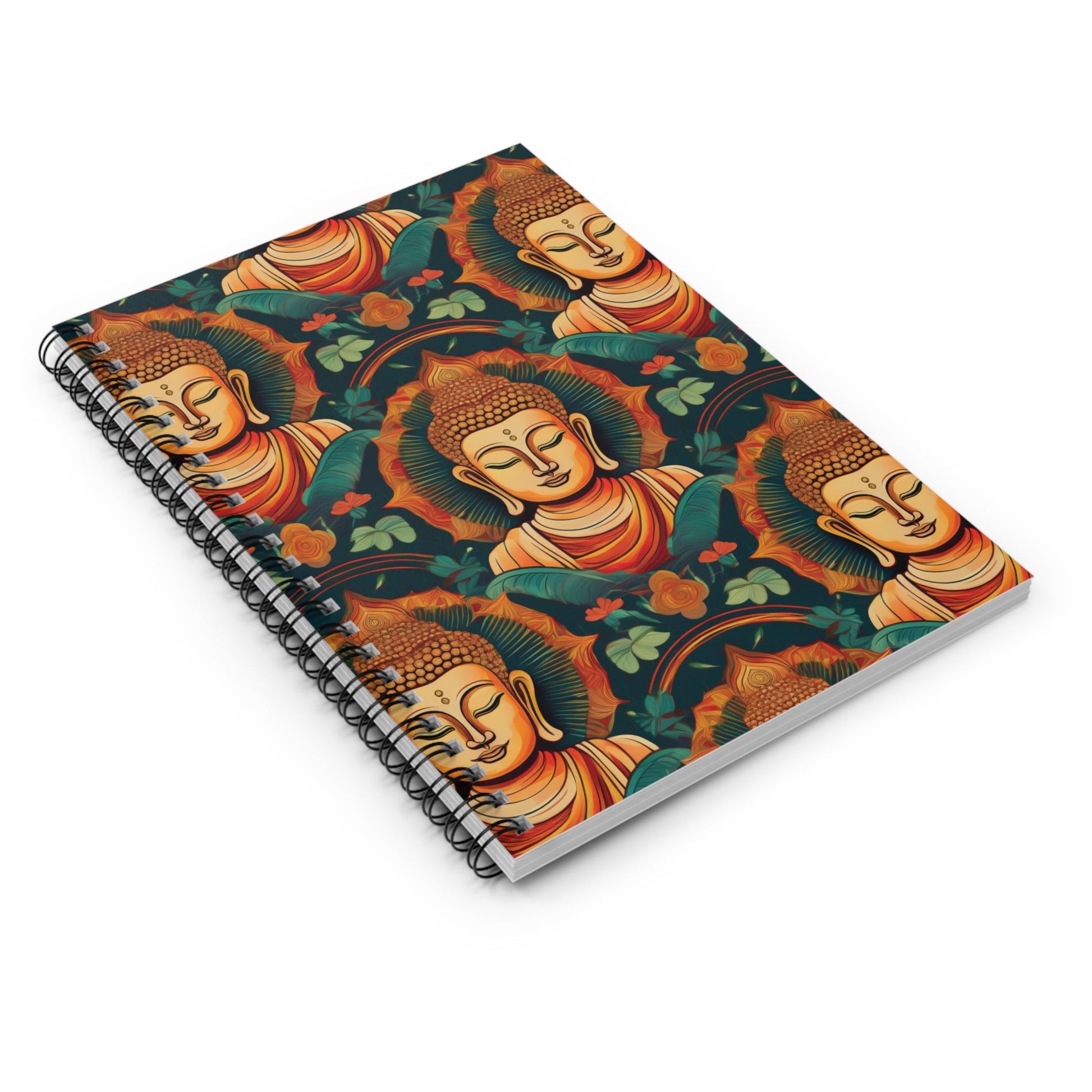 Buddha Spiral Notebook for Writing, Drawing, or Journaling - Ruled Line - EternalAscension