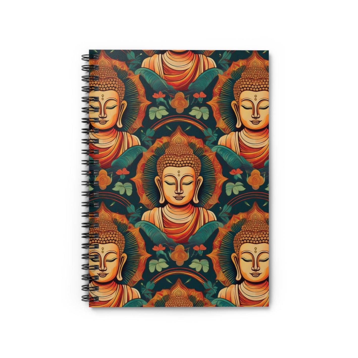 Buddha Spiral Notebook for Writing, Drawing, or Journaling - Ruled Line - EternalAscension