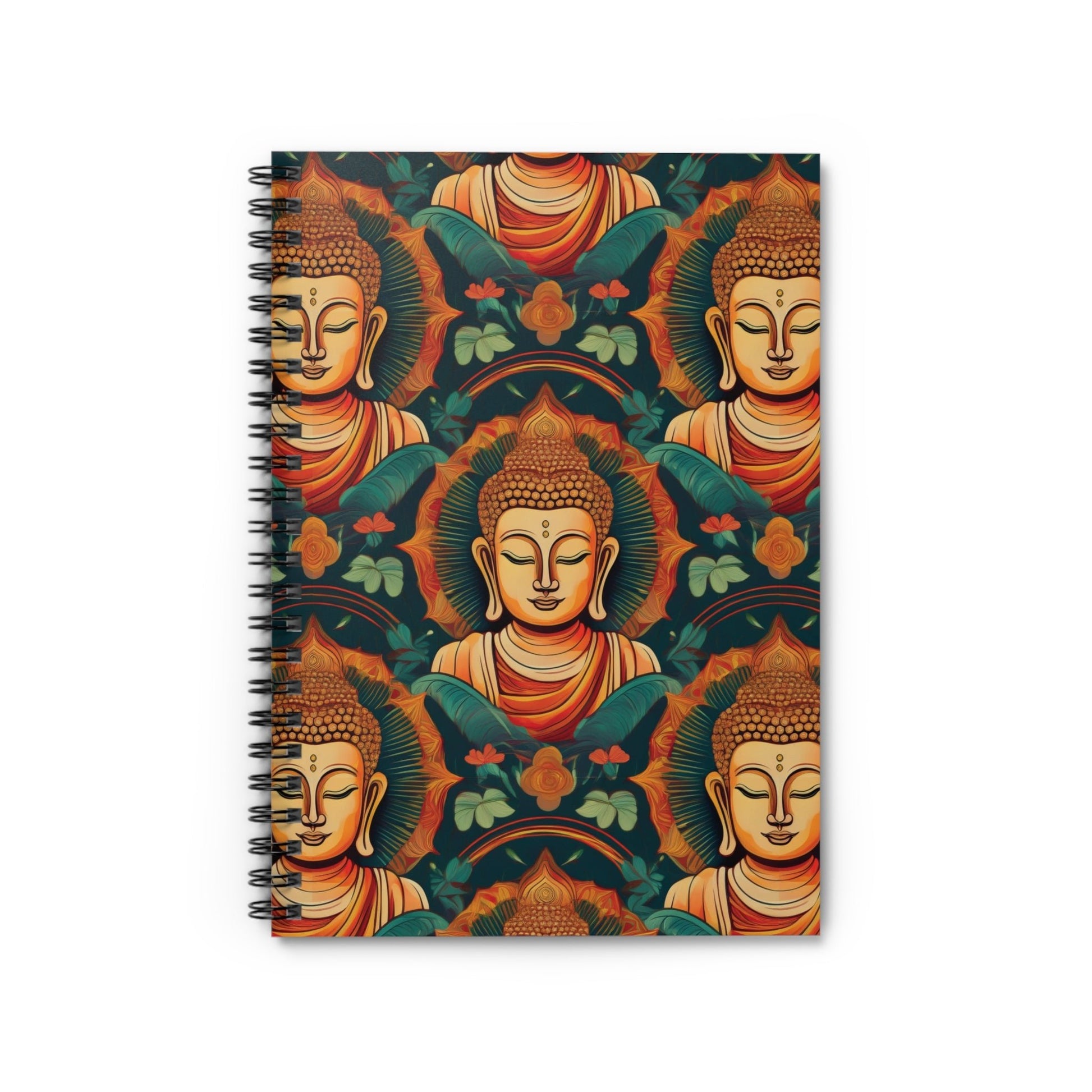 Buddha Spiral Notebook for Writing, Drawing, or Journaling - Ruled Line - EternalAscension