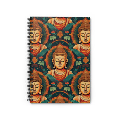 Buddha Spiral Notebook for Writing, Drawing, or Journaling - Ruled Line - EternalAscension