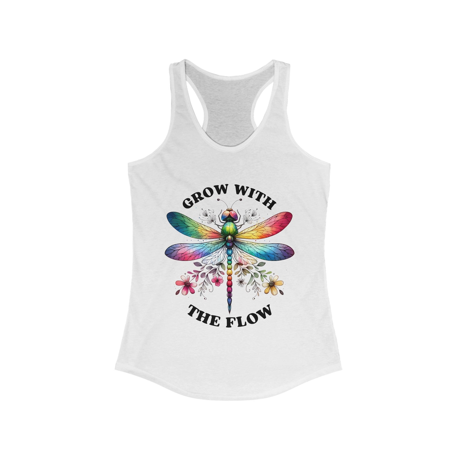 Butterfly Grow with the Flow! Women's Ideal Racerback Tank - EternalAscension