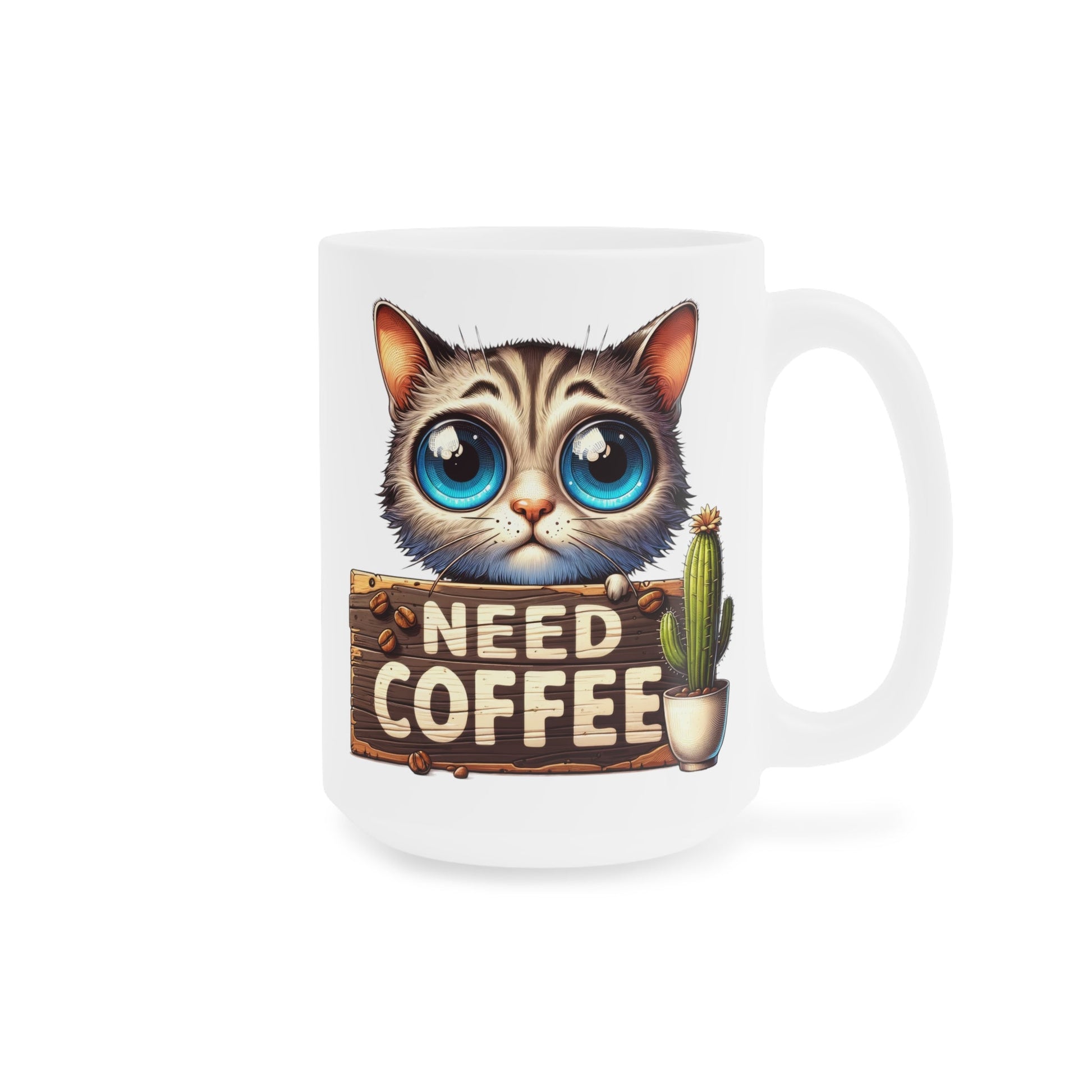 Caffeine Cat Coffee Cup Ceramic Mugs (11oz\15oz\20oz) - EternalAscension