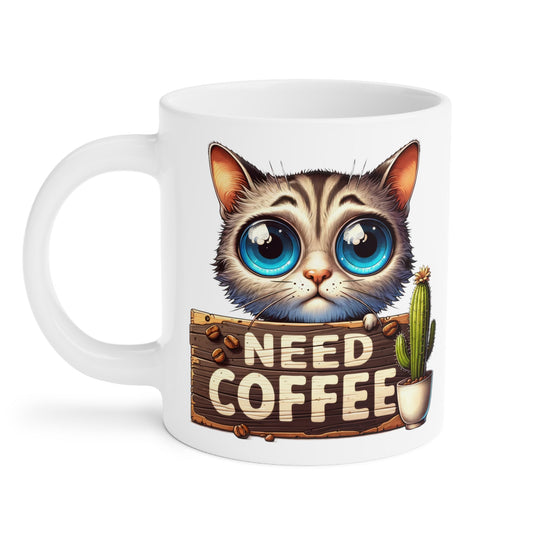 Caffeine Cat Coffee Cup Ceramic Mugs (11oz\15oz\20oz) - EternalAscension