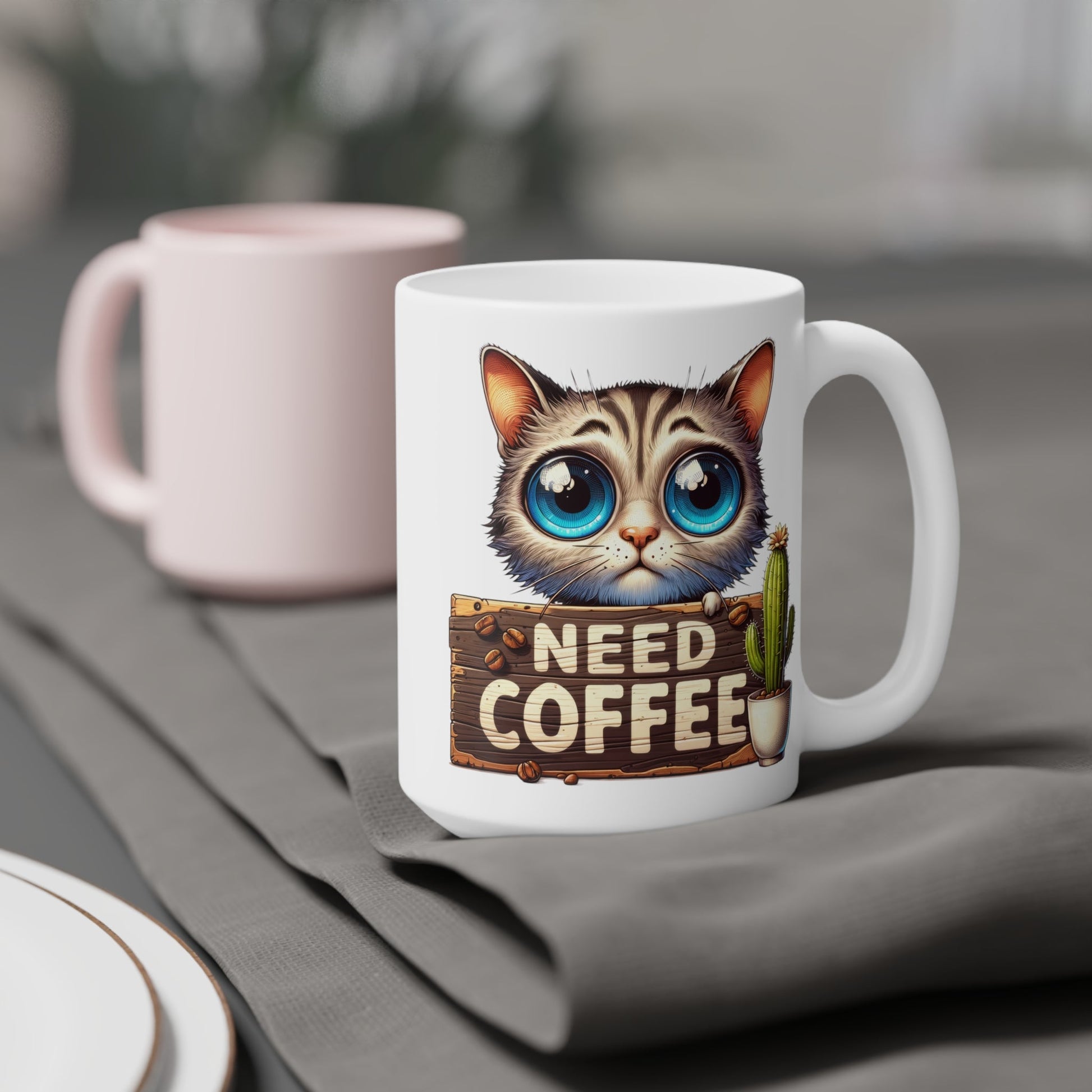 Caffeine Cat Coffee Cup Ceramic Mugs (11oz\15oz\20oz) - EternalAscension