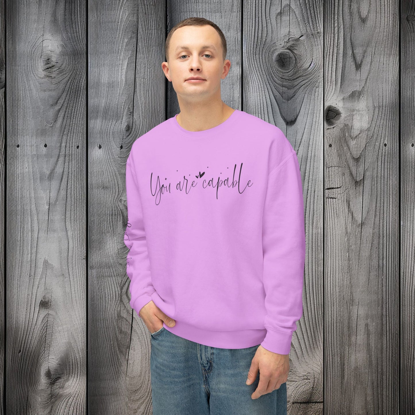 Capable & Hopeful Unisex Lightweight Crewneck Sweatshirt - EternalAscension
