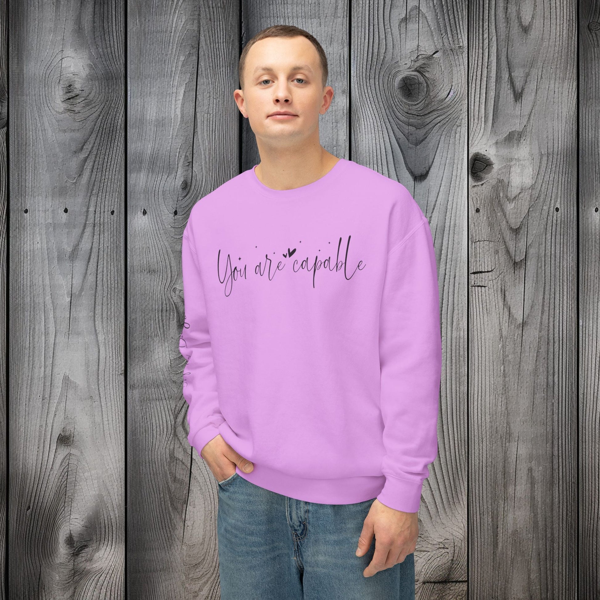 Capable & Hopeful Unisex Lightweight Crewneck Sweatshirt - EternalAscension