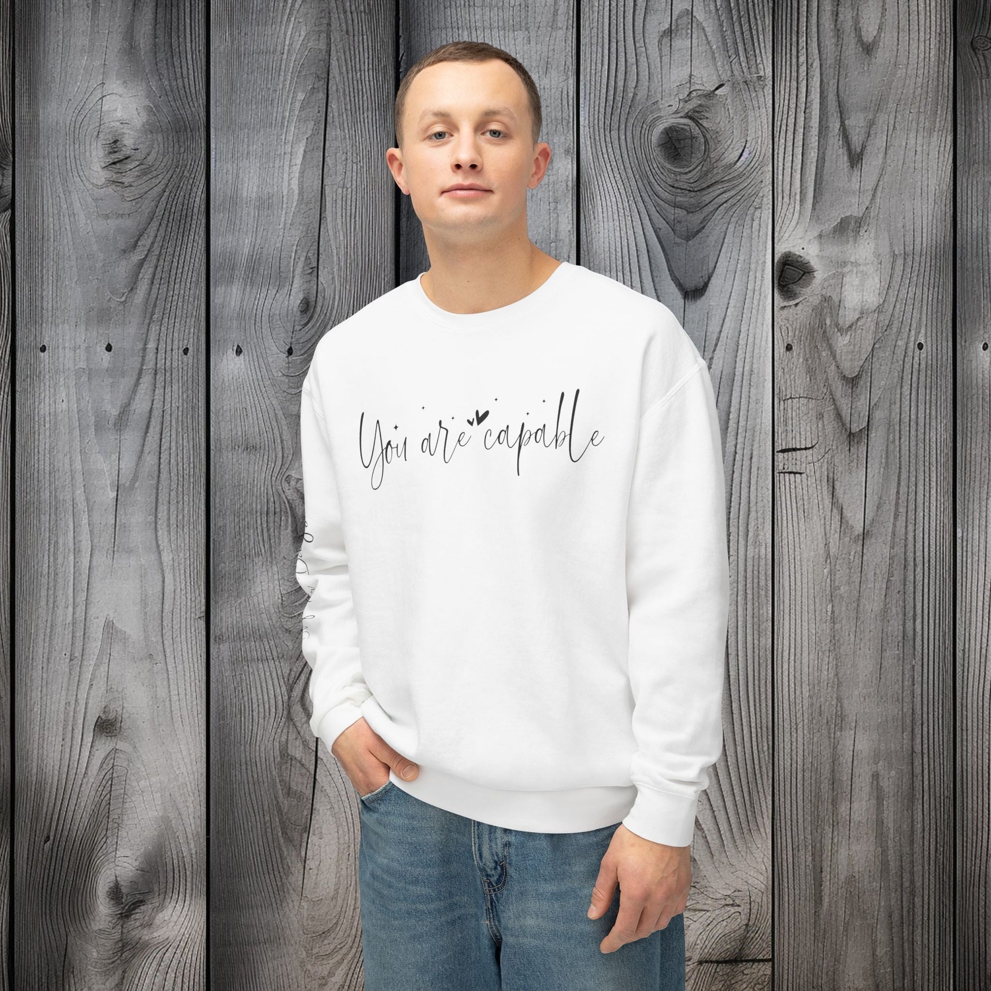Capable & Hopeful Unisex Lightweight Crewneck Sweatshirt - EternalAscension