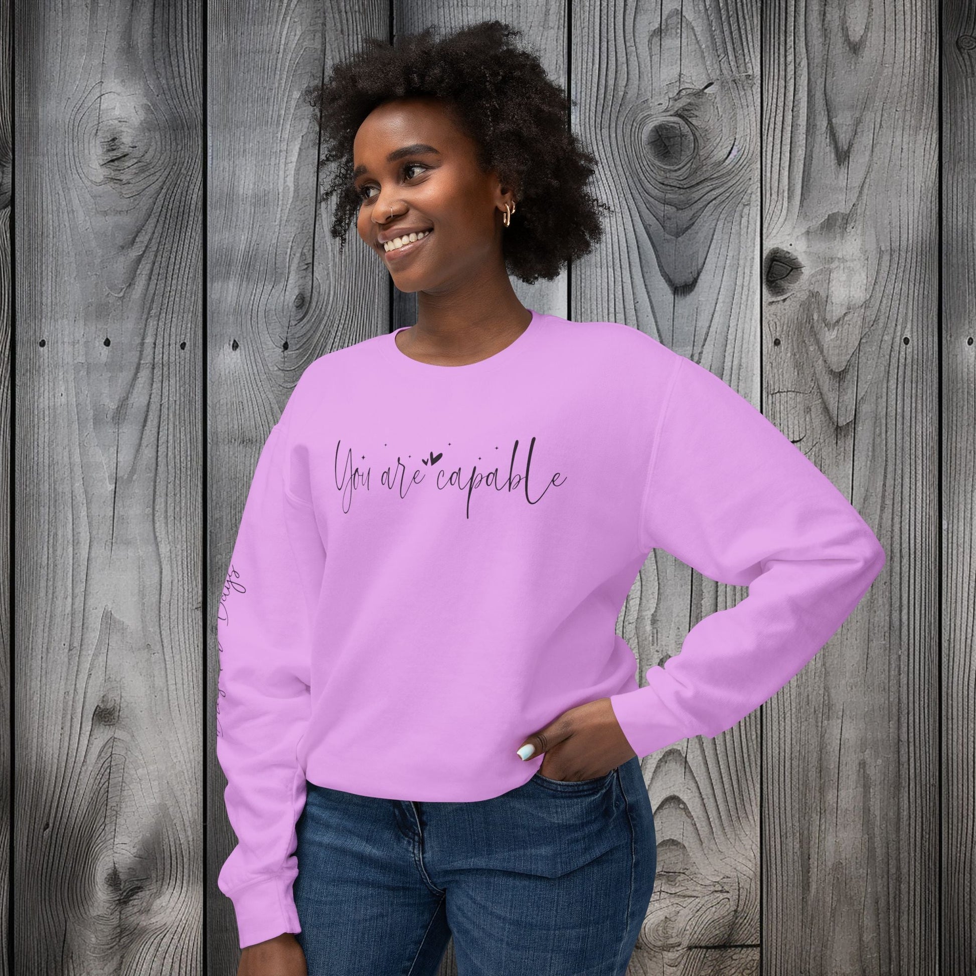 Capable & Hopeful Unisex Lightweight Crewneck Sweatshirt - EternalAscension