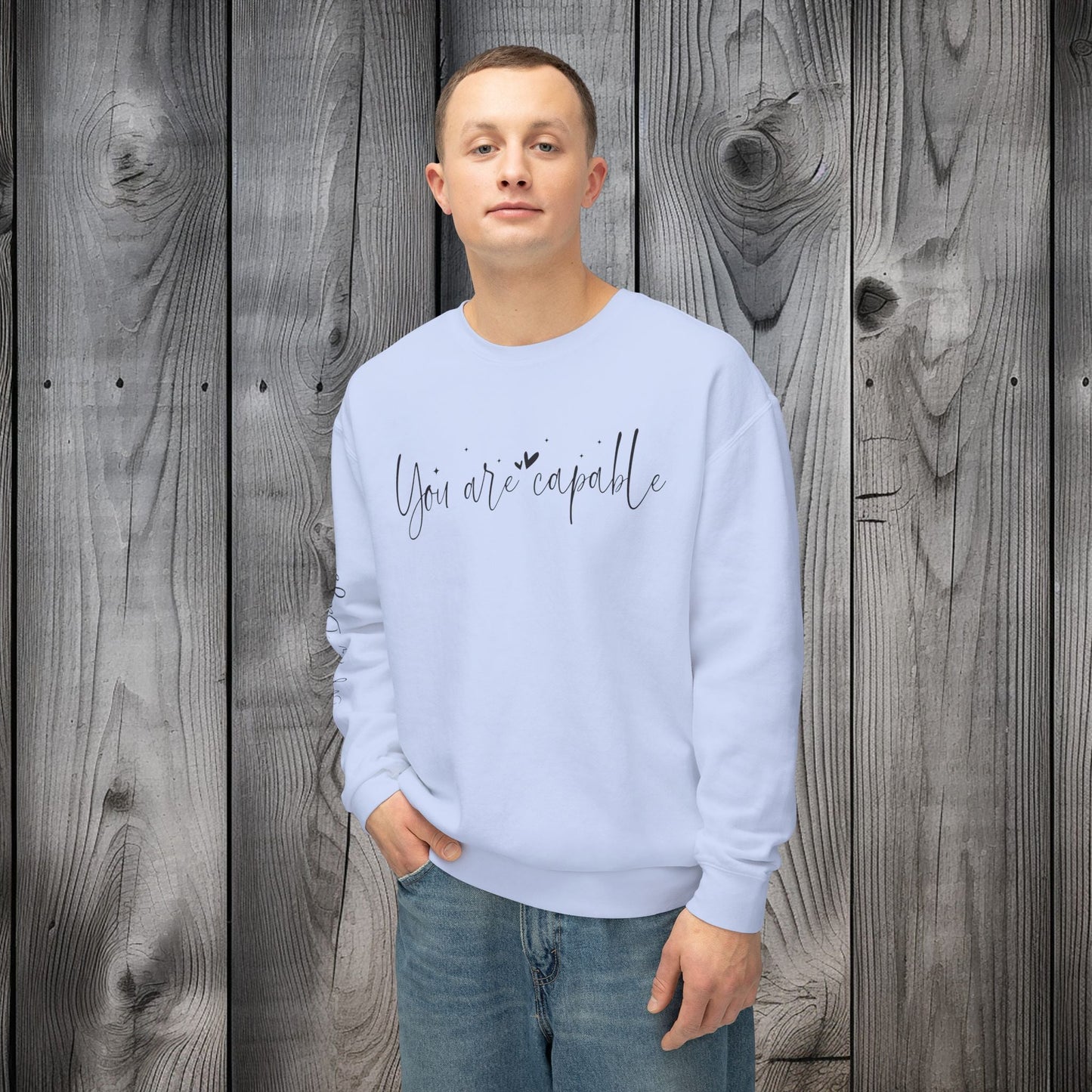 Capable & Hopeful Unisex Lightweight Crewneck Sweatshirt - EternalAscension
