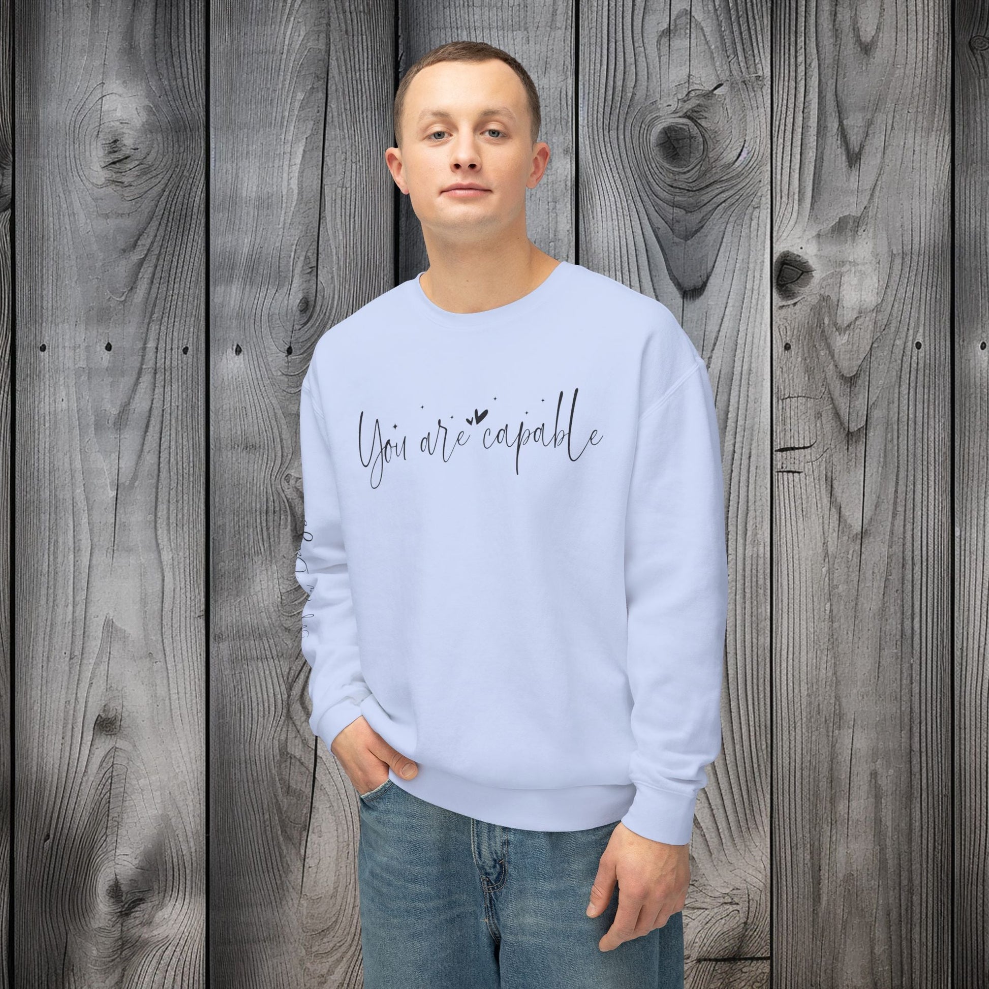 Capable & Hopeful Unisex Lightweight Crewneck Sweatshirt - EternalAscension
