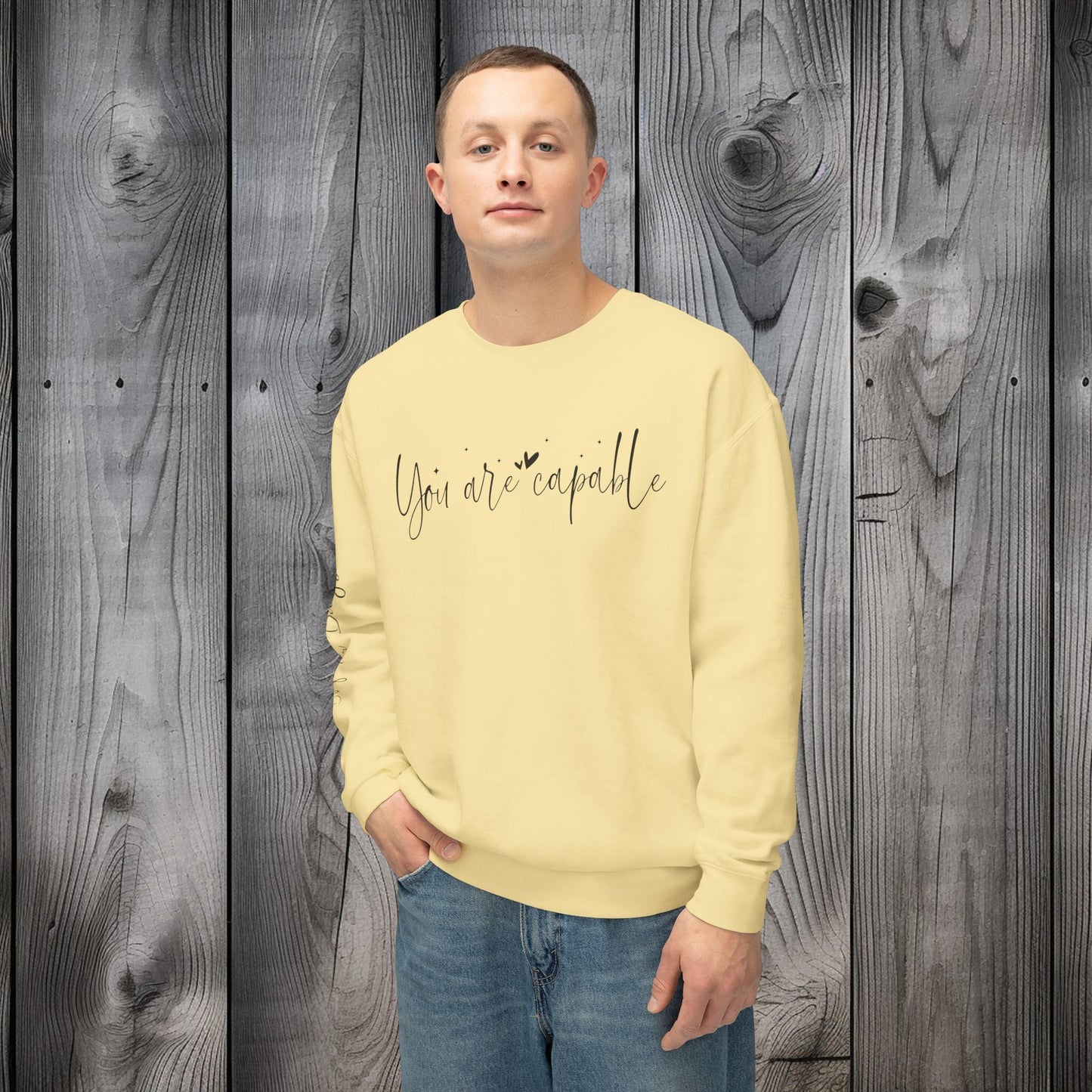 Capable & Hopeful Unisex Lightweight Crewneck Sweatshirt - EternalAscension