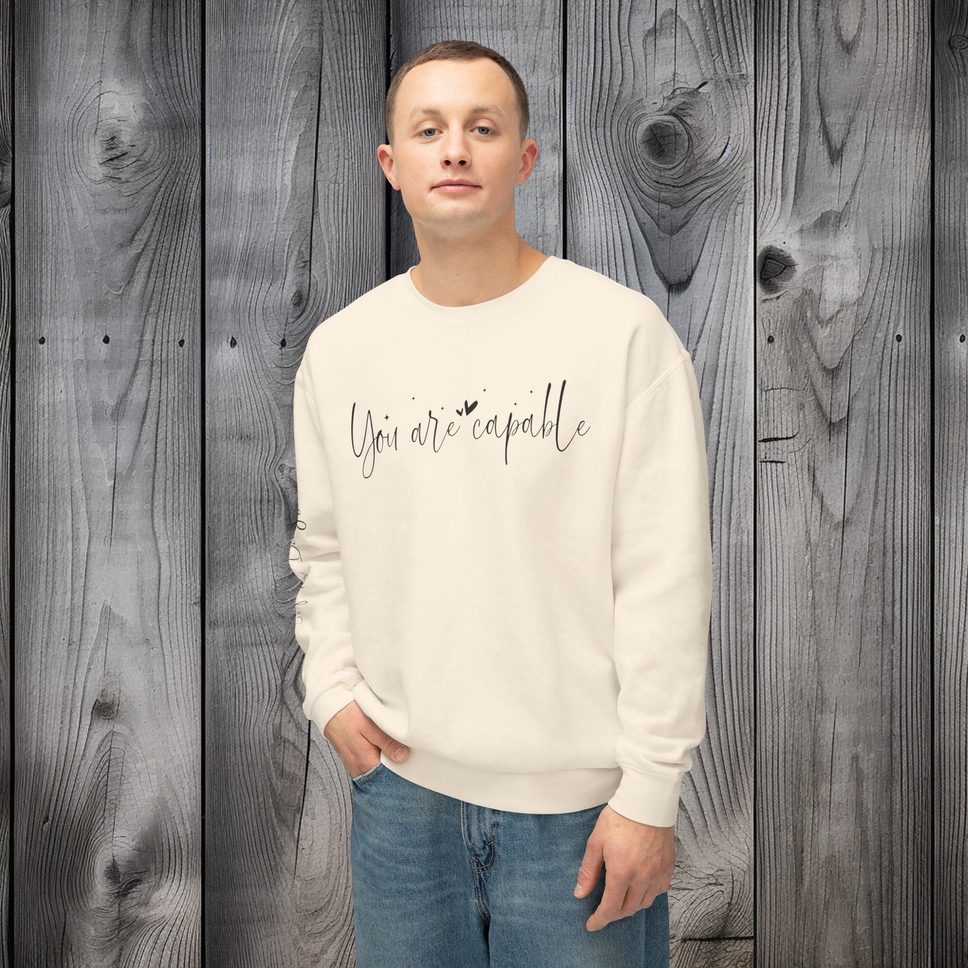 Capable & Hopeful Unisex Lightweight Crewneck Sweatshirt - EternalAscension