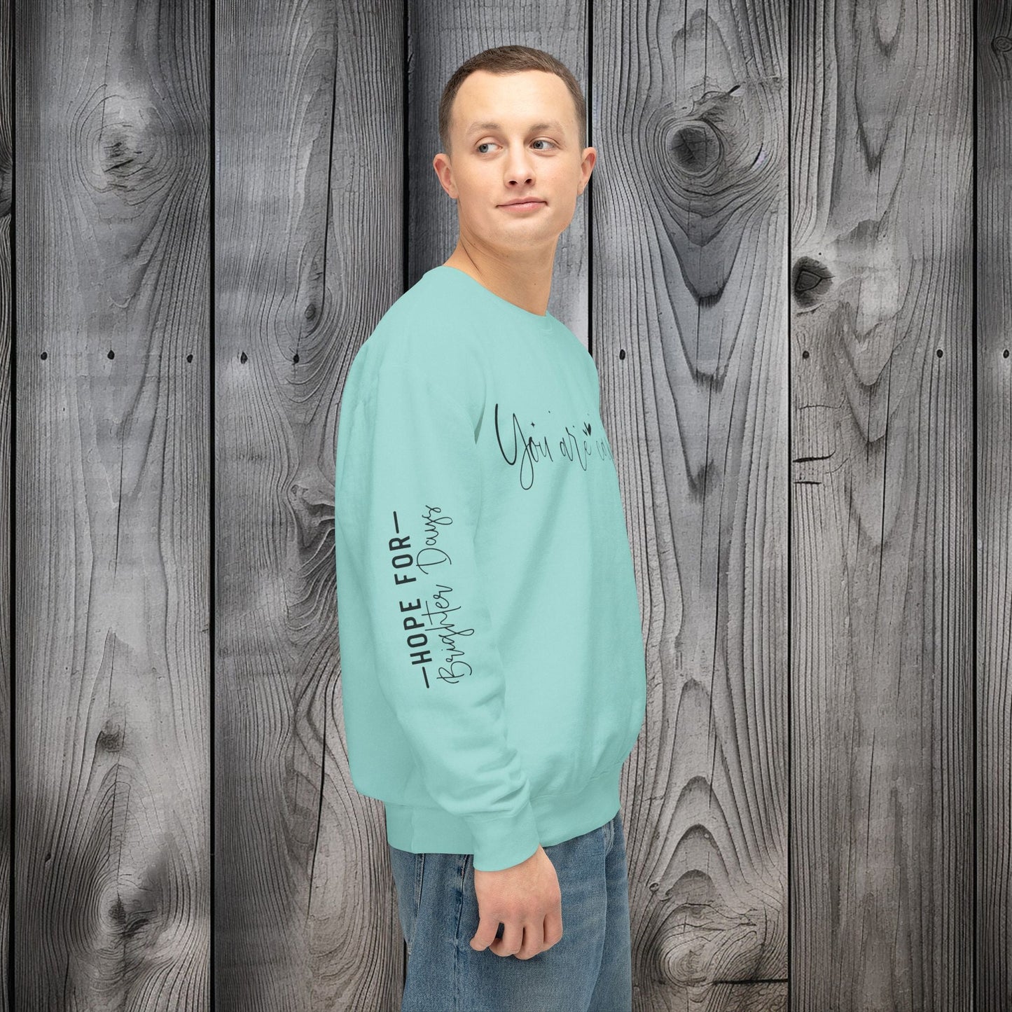 Capable & Hopeful Unisex Lightweight Crewneck Sweatshirt - EternalAscension
