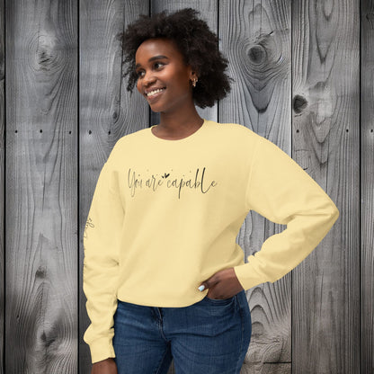 Capable & Hopeful Unisex Lightweight Crewneck Sweatshirt - EternalAscension